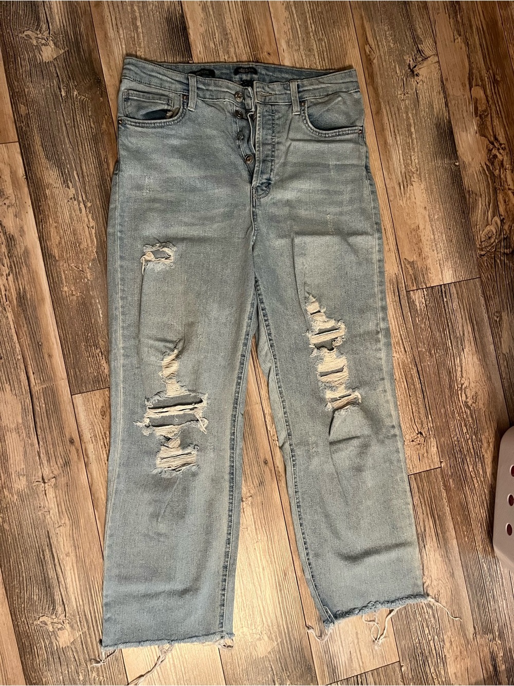 Light Blue Distressed women’s wild fable mom Jeans